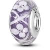 Mor Çiçekler Murano Charm