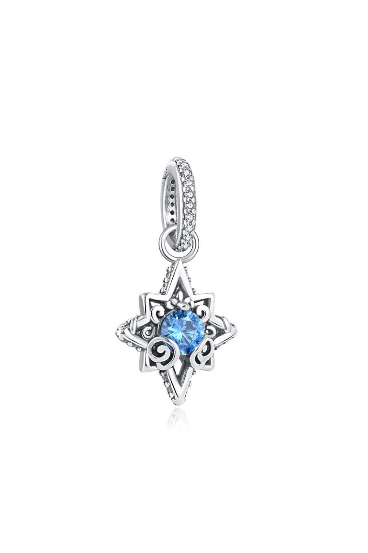 Sindirella Mavi Yıldız Sallantılı Charm