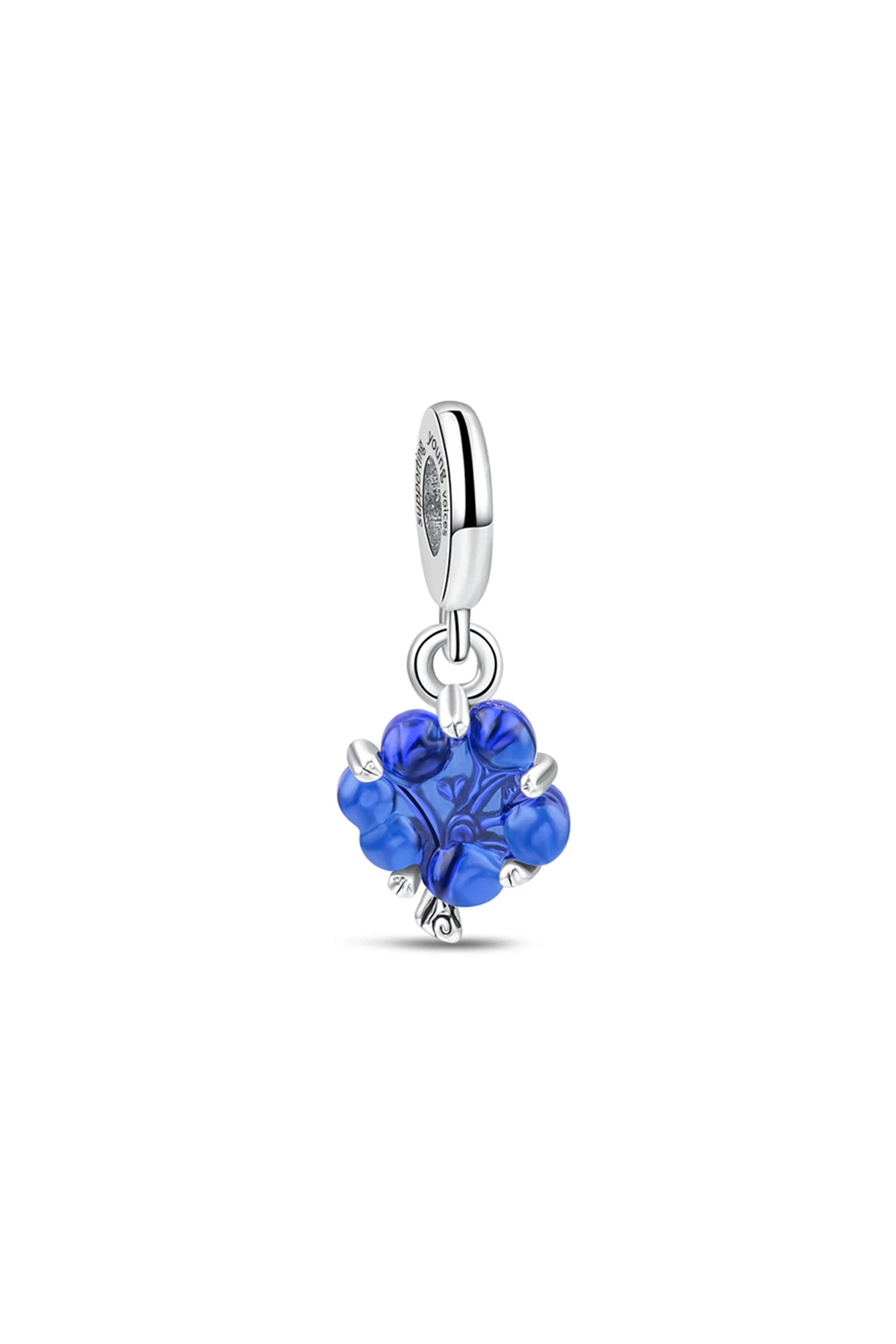 Mavi Murano Aile Ağacı Sallantılı Charm