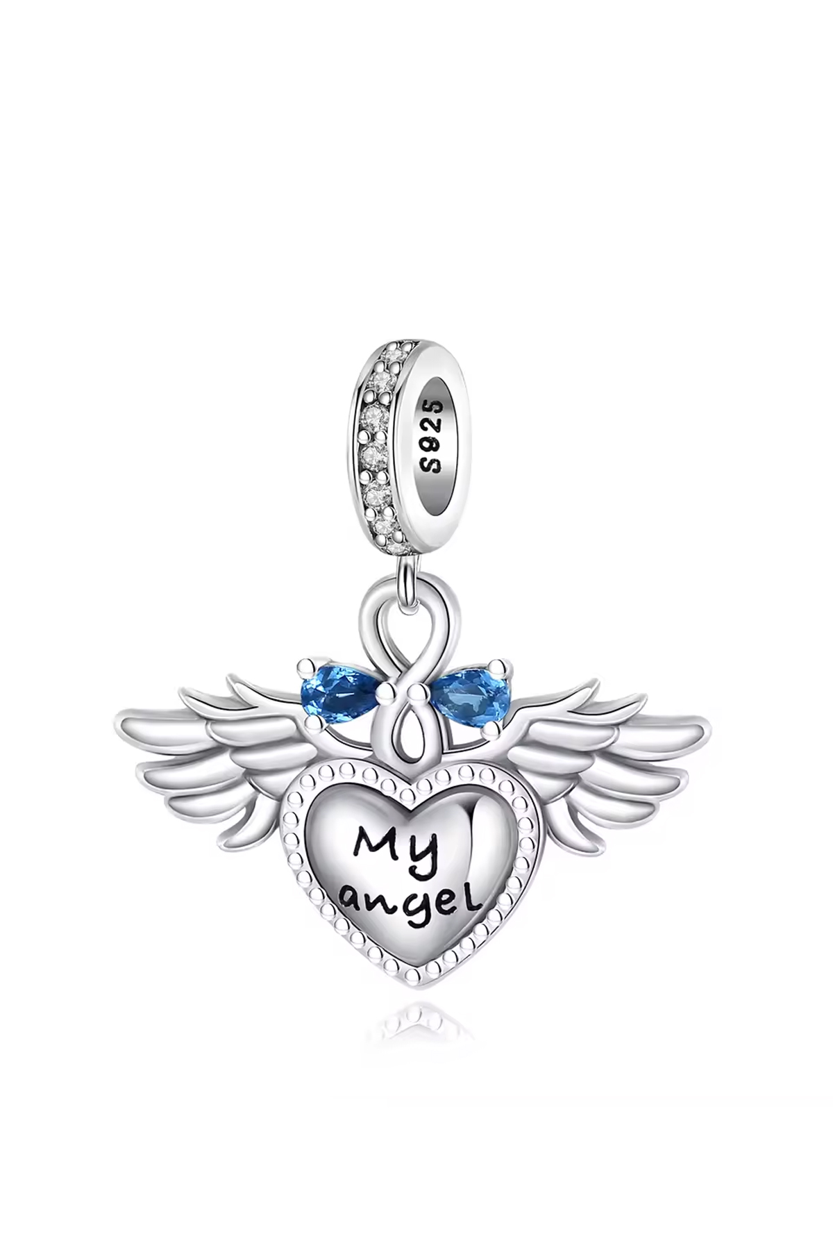 Taşlı Kanatlı Meleğim Sallantılı Charm