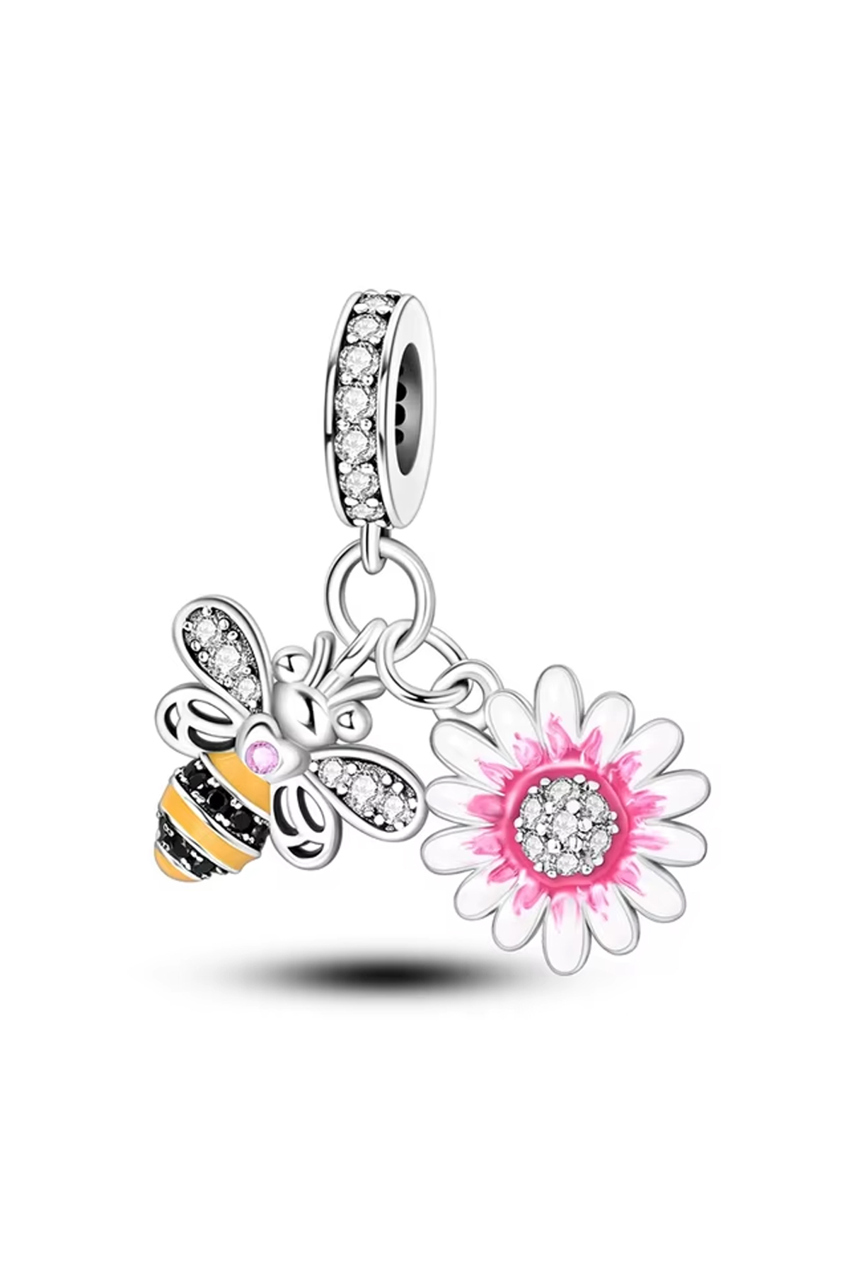 Arı ve Çiçek Sallantılı Charm