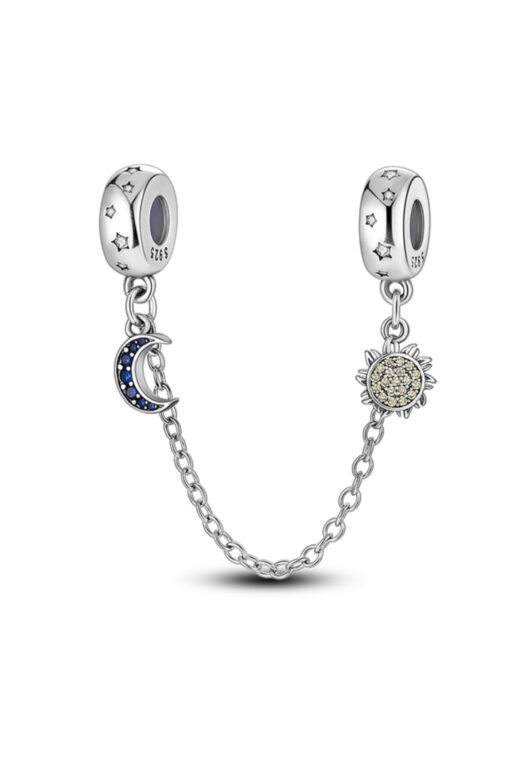 Güneş ve Ay Sallantılı Zincirli Charm