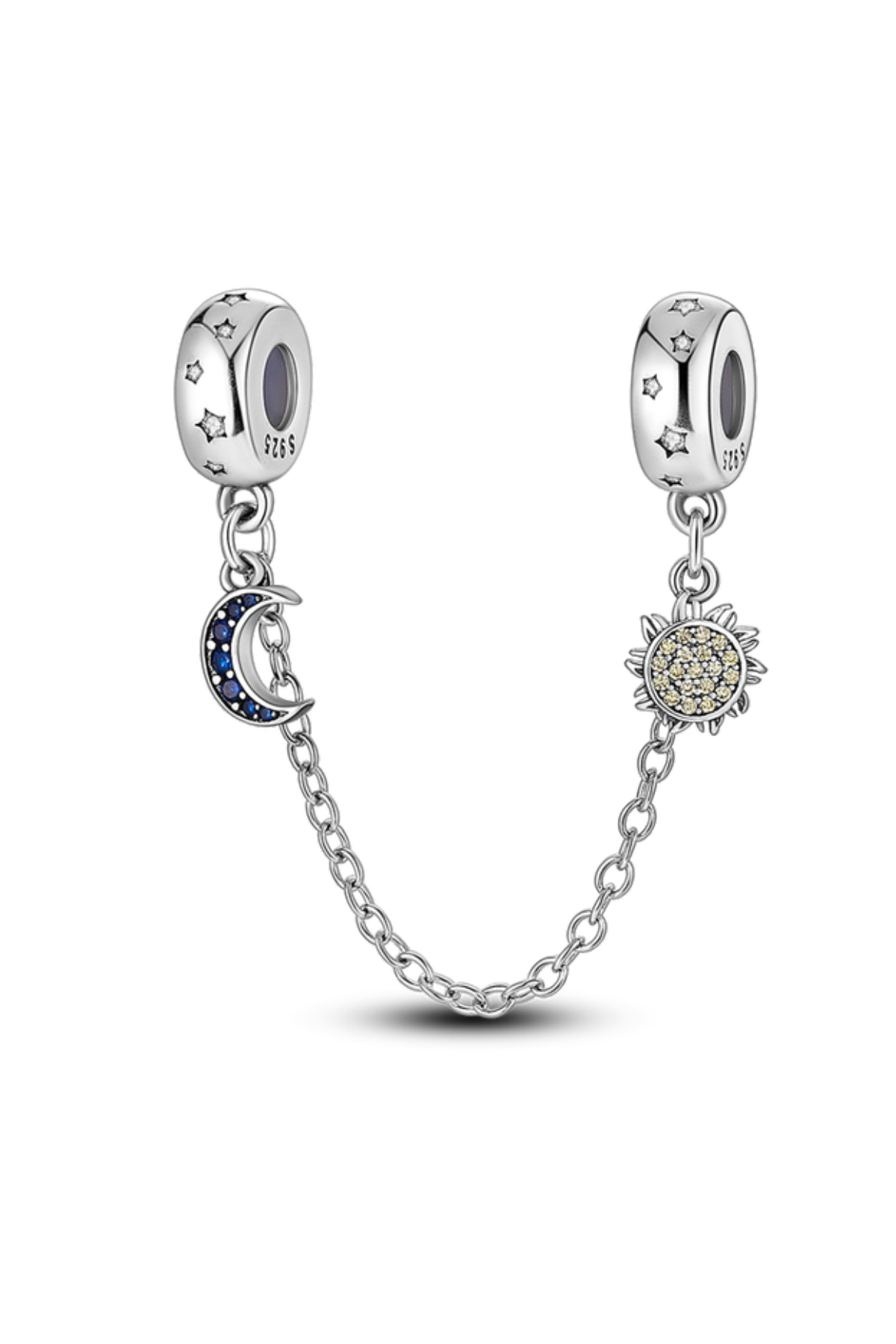 Güneş ve Ay Sallantılı Zincirli Charm