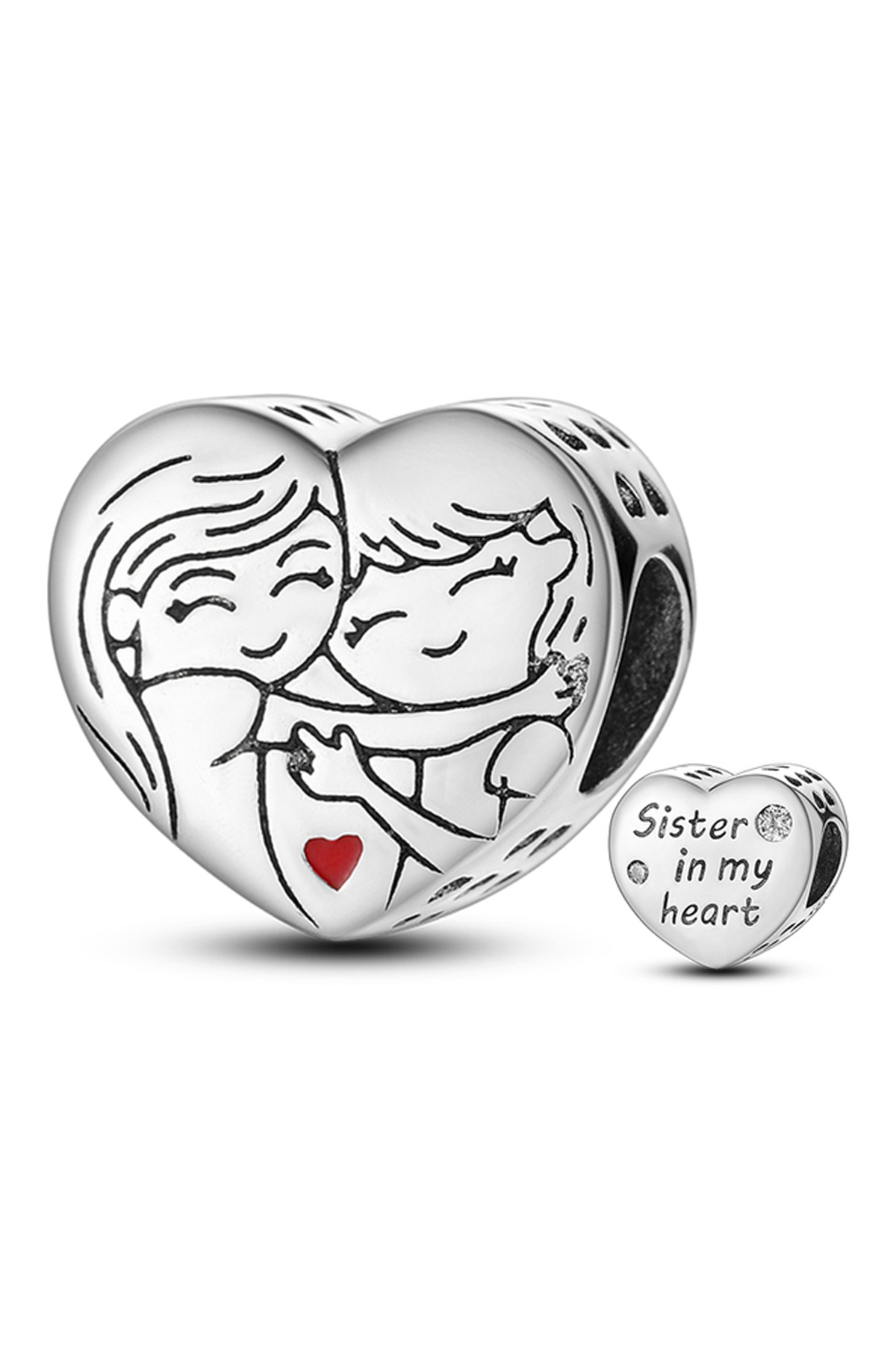 Canım Kardeşim Kalp Charm - Görsel 2