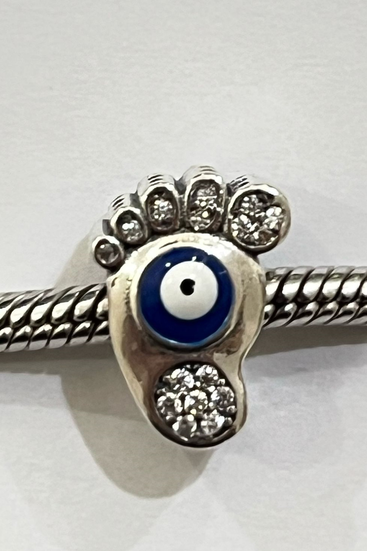 Taşlı Nazar Ayak Charm