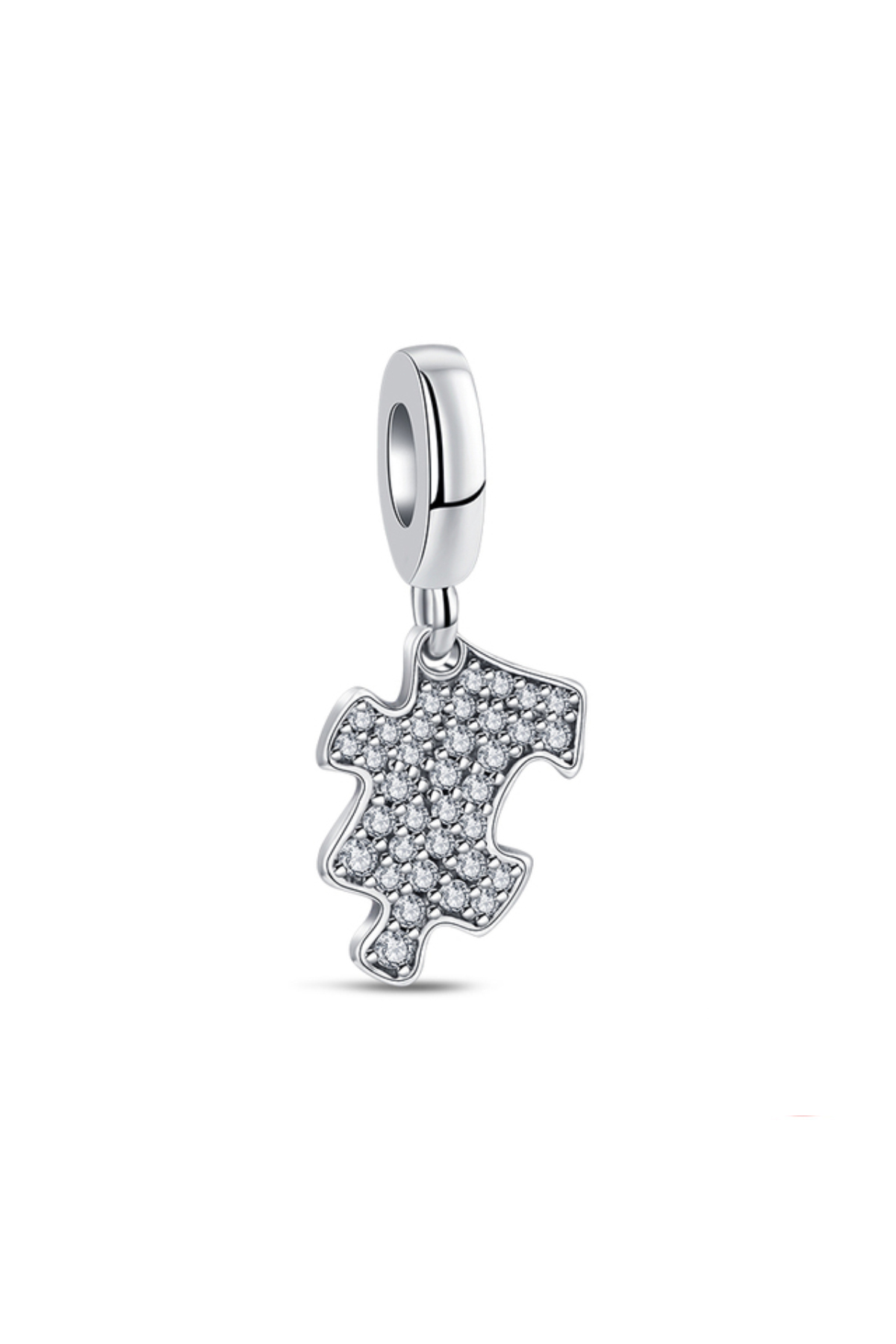 Işıltılı Puzzle Parçası Sallantılı Charm