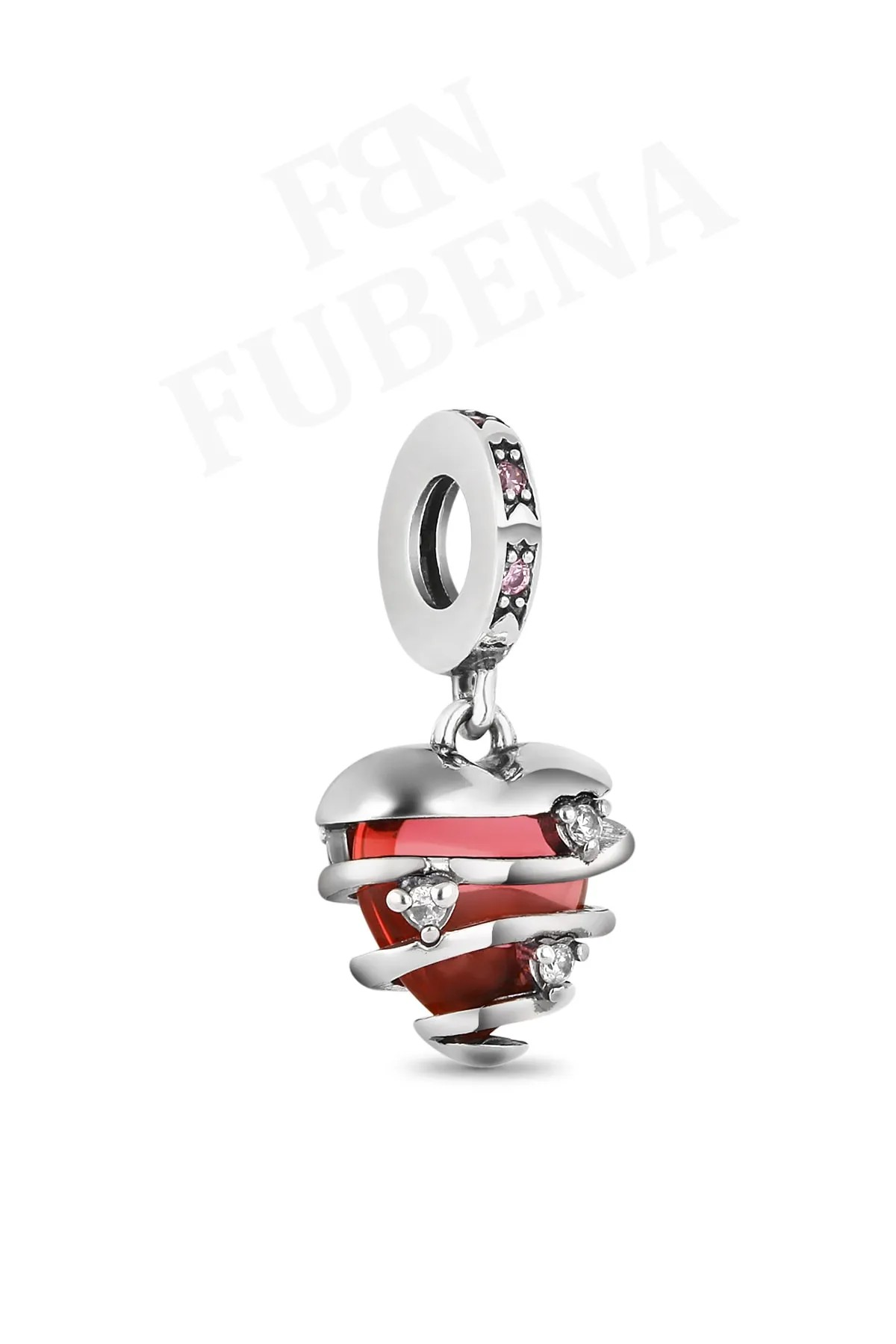 Bal Kovanı Kalp Sallantılı Charm