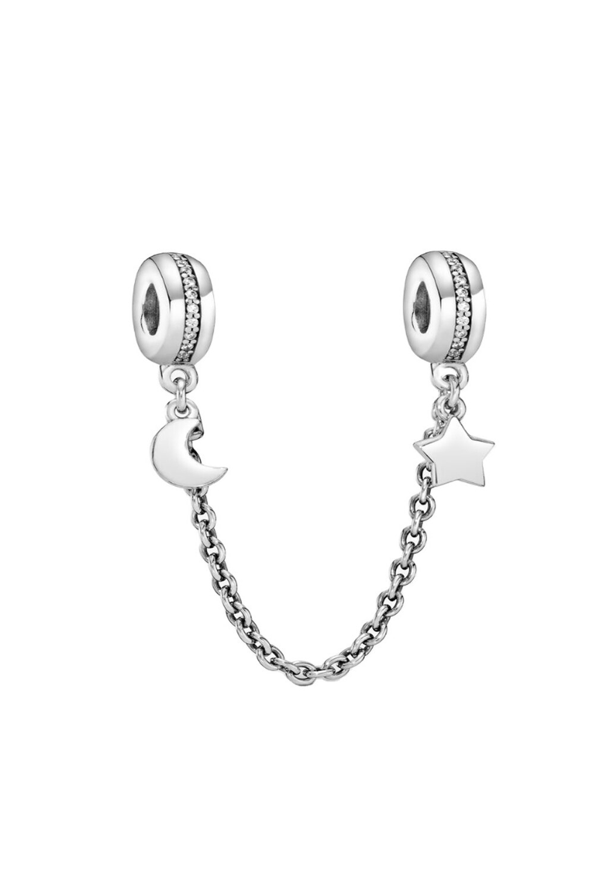 Ay Ve Yıldız Zincirli Charm
