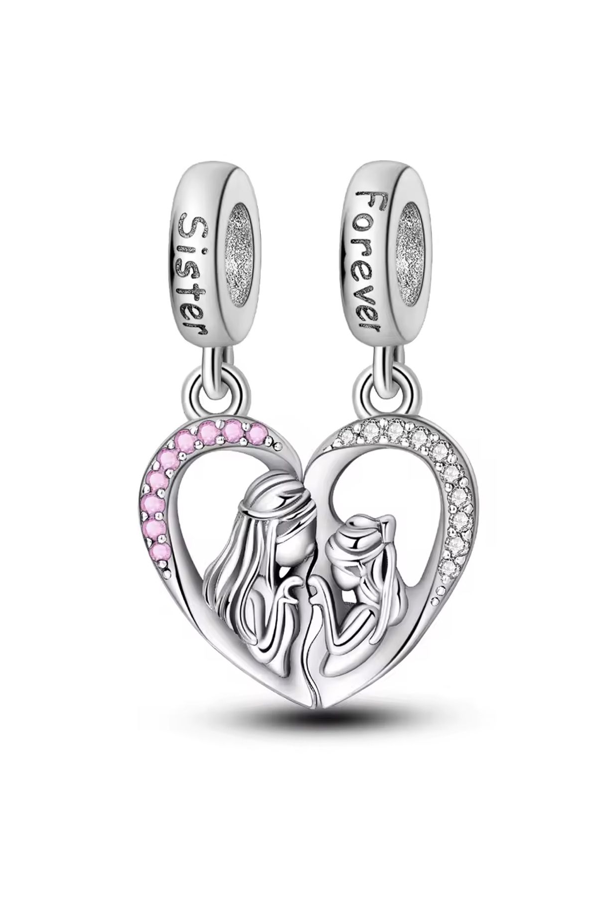 Anne ve Kız Sallantılı Çift Charm