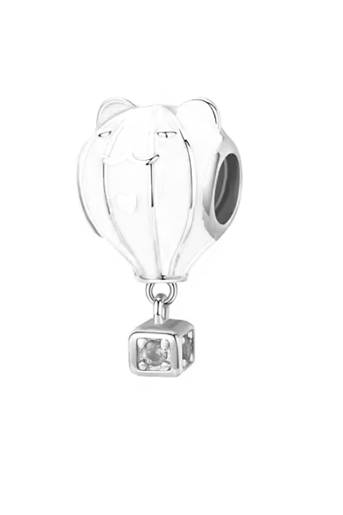 Beyaz Balon Kedi Sallantılı Charm