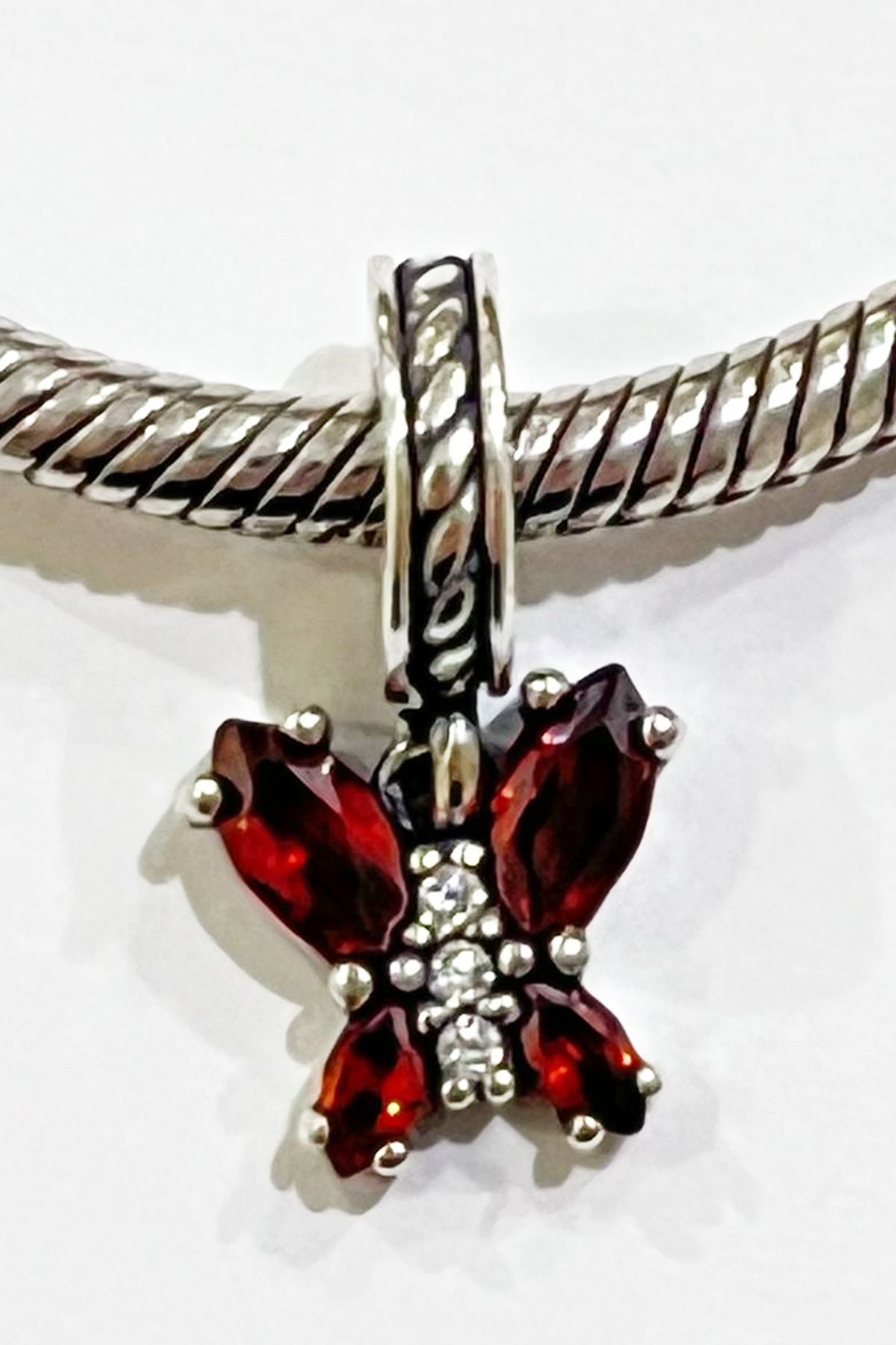 Yerli Üretim Renkli Kelebek Sallantılı Charm