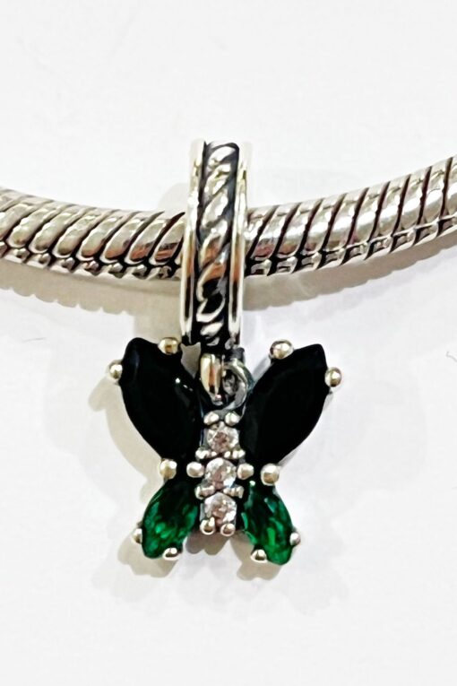 Yerli Üretim Renkli Kelebek Sallantılı Charm