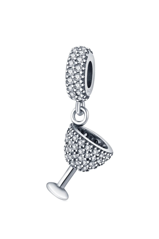Taşlı Kadeh Bardak Sallantılı Charm