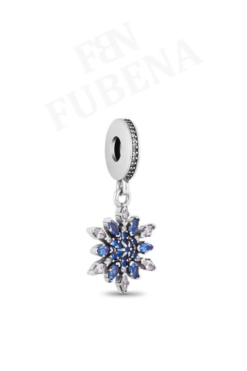 Taşlı Kar Tanesi Sallantılı Charm