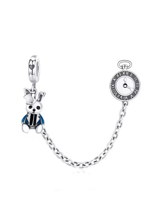 Ayıcık ve Saat Zincirli Charm