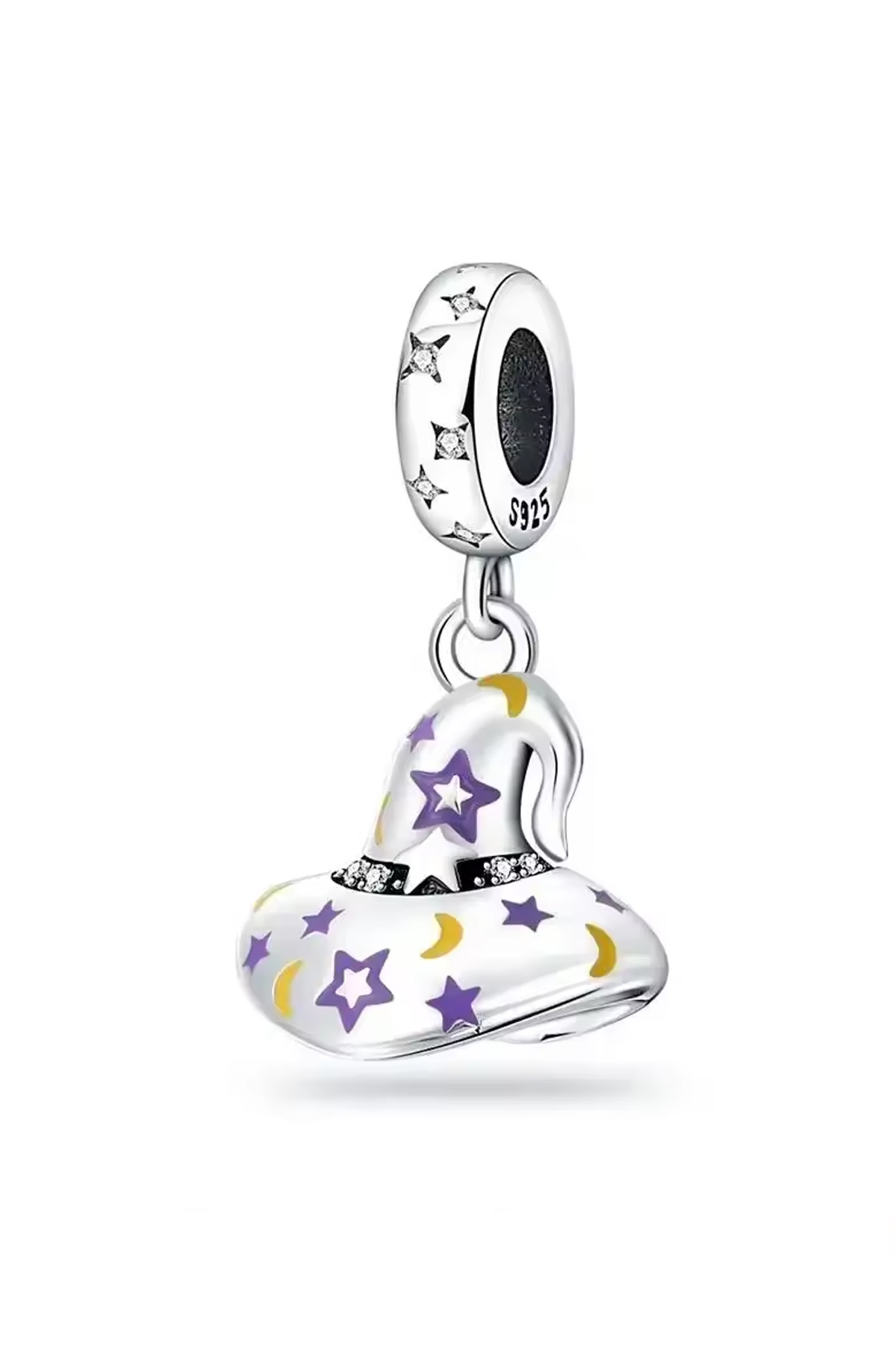 Renkli Büyücü Şapkası Sallantılı Charm