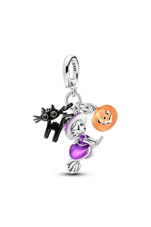 Cadı, Kedi ve Bal kabağı Sallantılı Charm