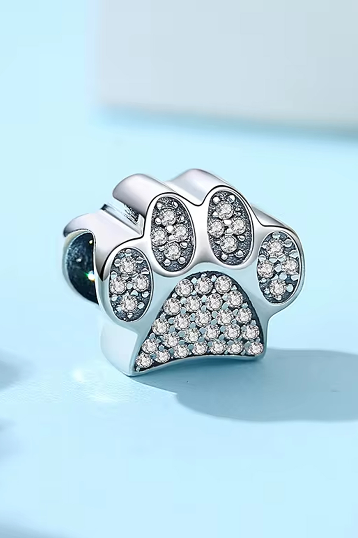 Işıltılı Taşlı Pati Charm