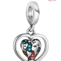 Aile Ve Dönen Kalp Sallantılı Charm