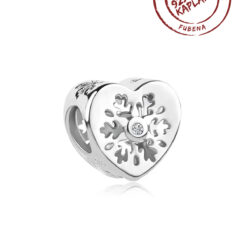 Kar Tanesi Kalp Charm