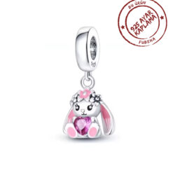 Sevimli Tavşan Sallantılı Charm