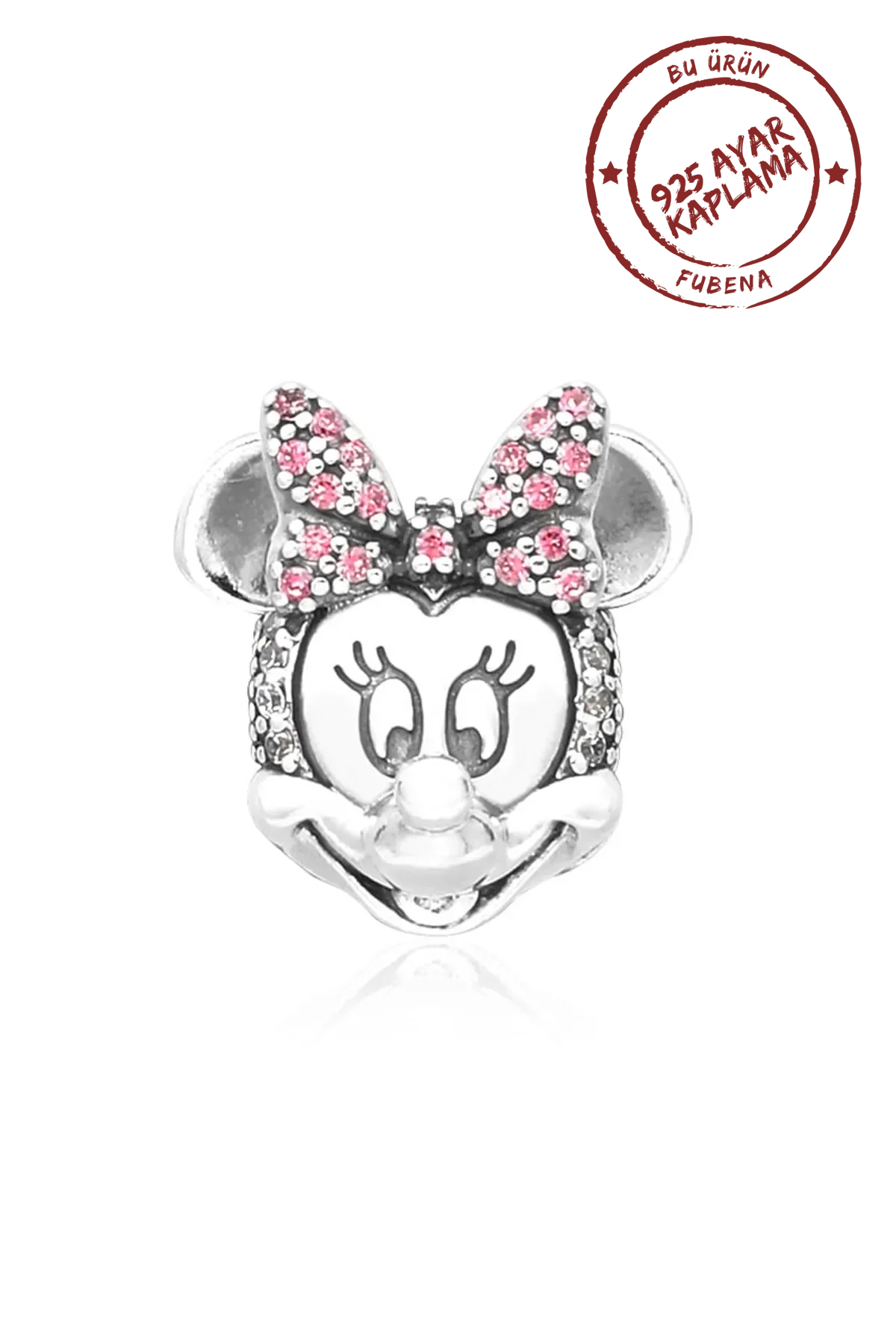 Minnie Taşlı Siluet Klips Charm