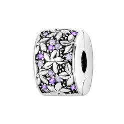 Çiçekli Klips Charm