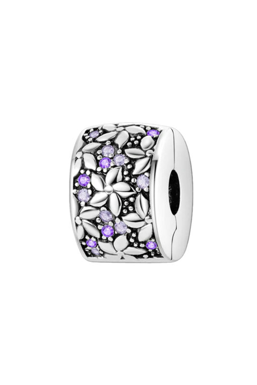 Çiçekli Klips Charm