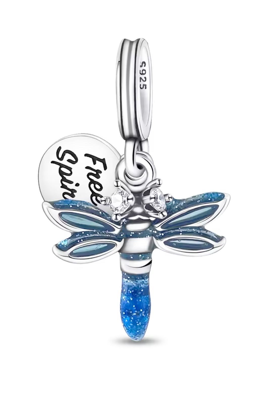 Yusufçuk Sallantılı Gümüş Charm