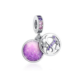 Sonsuza Yolculuk Sallantılı Pembe Disk Charm