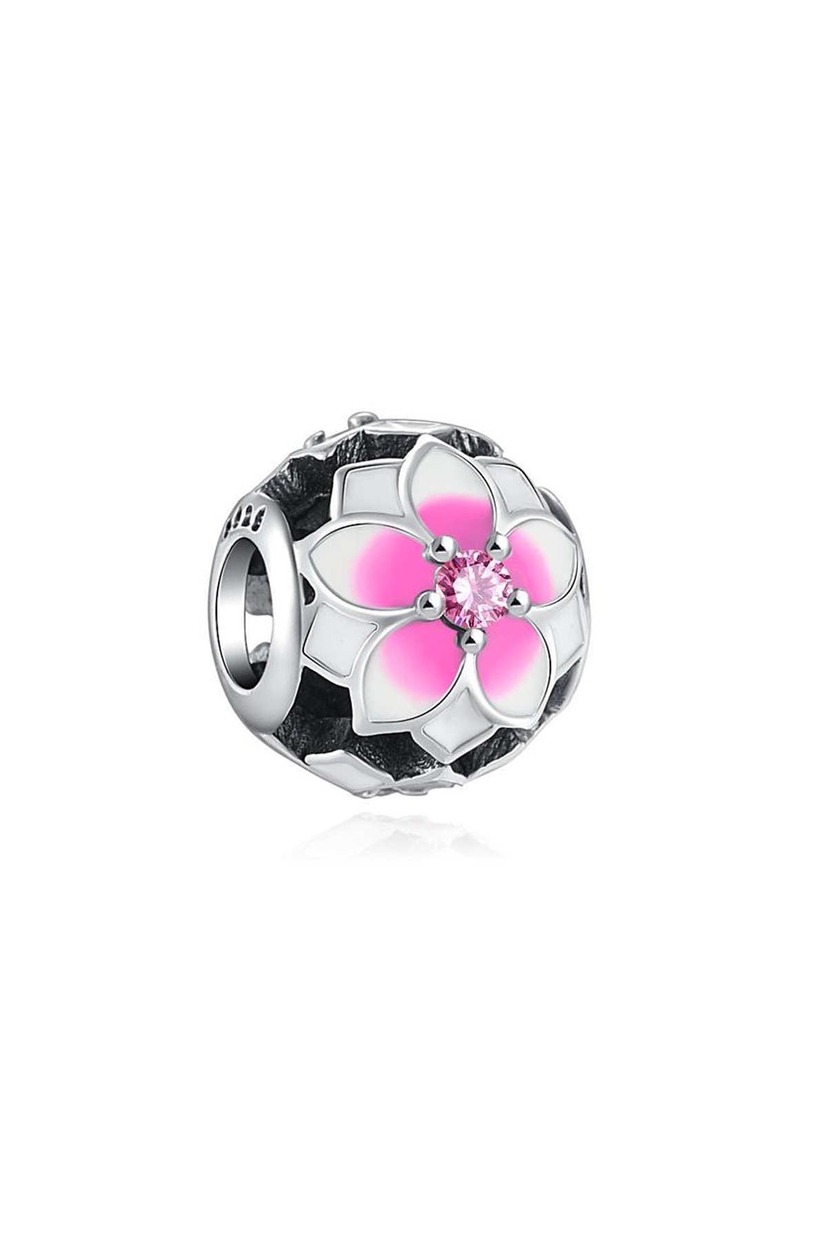 Taşlı Menekşe Kafes İşi Charm