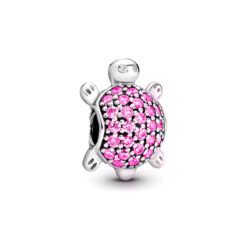Pembe Taşlı Kaplumbağa Charm