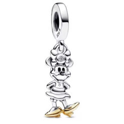 Mini Mouse Sallantılı Gümüş Charm