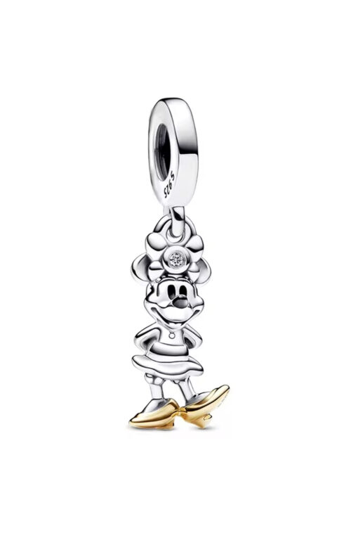 Mini Mouse Sallantılı Gümüş Charm