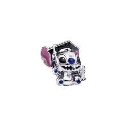 Mezuniyet Stitch Gümüş Charm