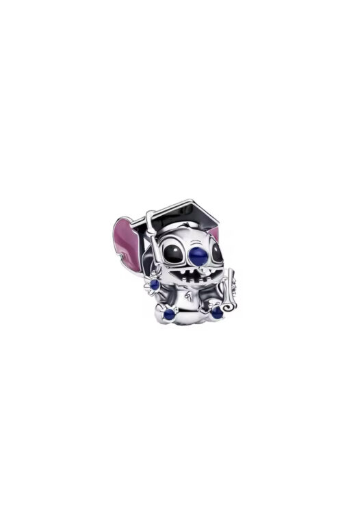 Mezuniyet Stitch Gümüş Charm