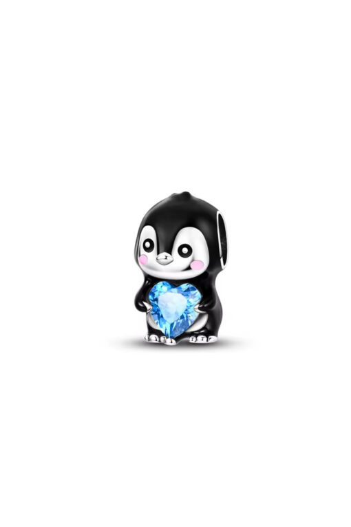 Buz Kalpli Penguen Gümüş Charm