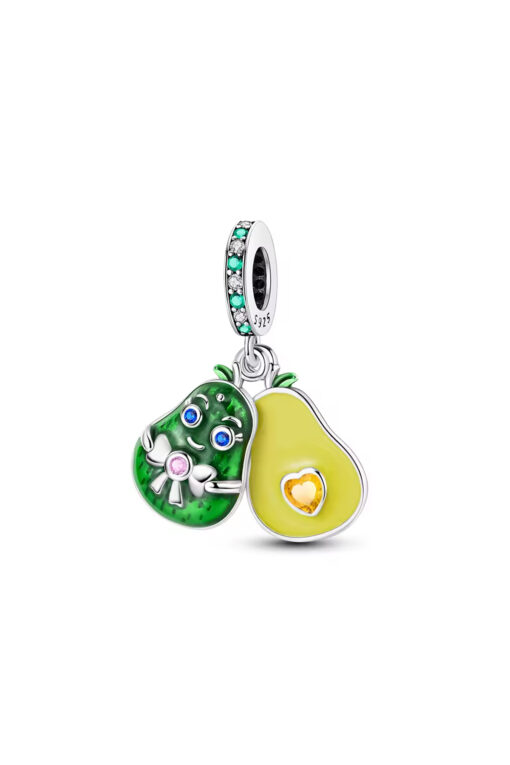 Avokado Eş Sallantılı Gümüş Charm
