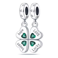 Yeşil Yonca Sallantılı Charm