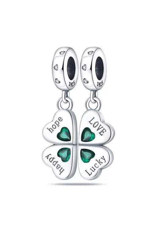Yeşil Yonca Sallantılı Charm