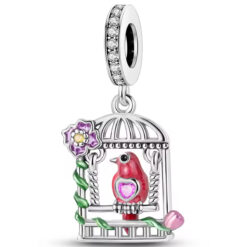 Kafeste Bülbül Sallantılı Charm