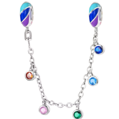 Renkli Halka  Zincir Sallantılı Charm