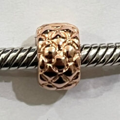 Rose Desenli Ufak Klips Charm