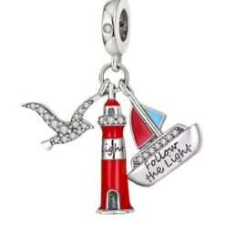 Yelken , Güvercin ve Deniz Feneri Sallantılı Charn