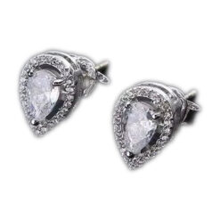 Fubena Buz Taşlı Gümüş Küpe