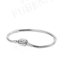 Star Wars Yazılı Moments Gümüş Bileklik Charm Taşıyıcı