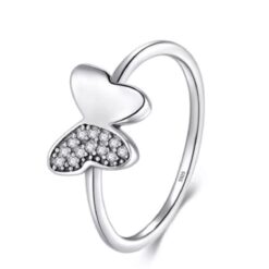 Ayarlanabilir Kelebek Gümüş Yüzük