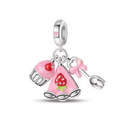 Pembe Pizza, Cupkek ve Çatal Sallantılı Charm
